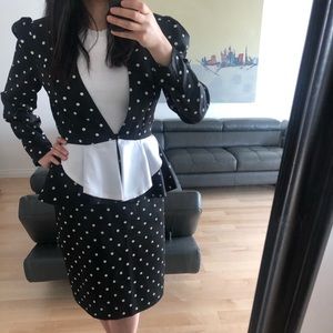 Vintage polkadot suit
